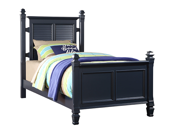 2697 &#039;Belmar Youth&#039; Collection  Twin Poster Bed( 주니어 침대 ) / Navy(네이비)