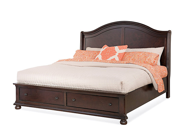 1310 Hyde Park Collection Sleigh Storage QBed