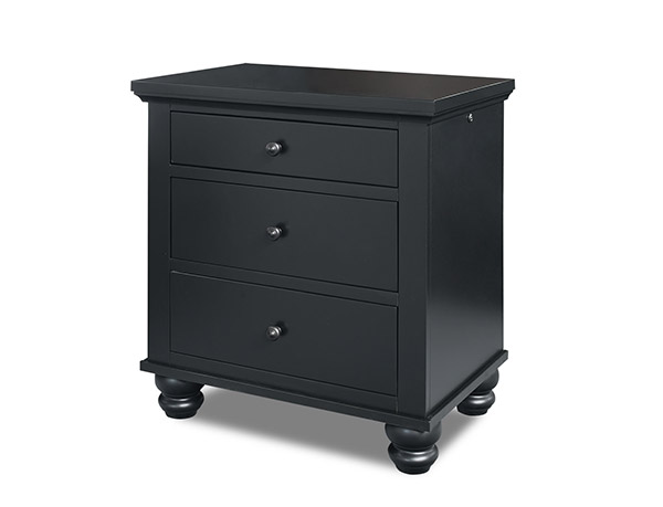 ICB Cambridge Collection Nightstand - Black