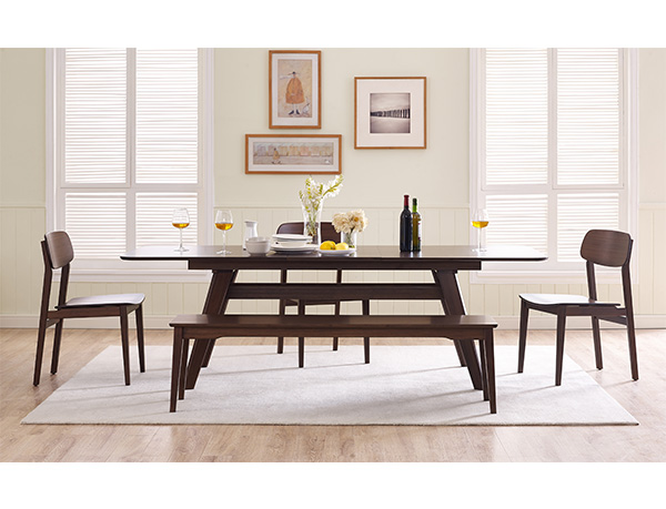 Currant collection Extension Dining Set100% 대나무로 제작