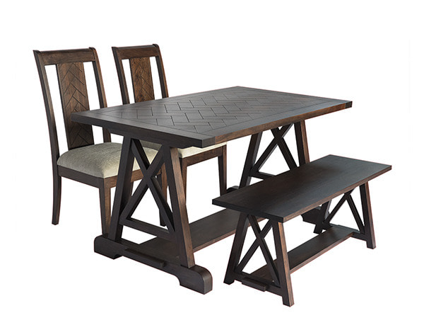 IHOL Holzboden Collection Dining Set4인 식탁세트 (테이블1ea+사이드체어2ea+벤치1ea)