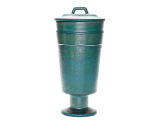 857120 Metallic Patina Vase - Tall