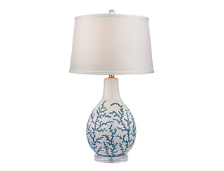 D2478 Blue Coral Ceramic Table Lamp