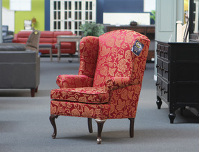 2200 Wing Back Chair Red PatternMade in U.S.A / 미국 직수입Hughes Furniture