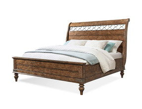 436 The Southern Pines Collection Sleigh Bed - E/K size마지막 전시분 판매