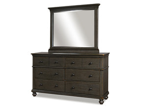 i07 Oxford Dresser &amp; Mirror - Peppercorn화장대( 와이드체스트 + 거울 )