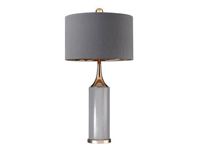 D2749 Tall Gold Cone Neck Lamp