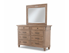 455-650 Reflections Collection 8 Drawer Dresser &amp; Mirror