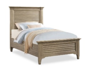 59476 Myra Collection Twin Louver Bed