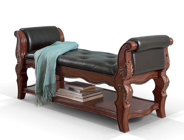 B705-09 Ledelle Collection - Upholstered Bench베드벤치